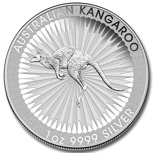 Silver Australian Kangaroo 1 oz Coin (Random Year, BU)