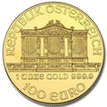 Gold Austrian Philharmonic 1oz Coin (Random Year, BU)