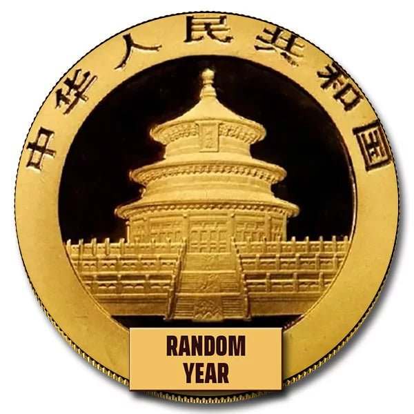 Gold Chinese Panda 1 oz Coin (Random Year, BU)