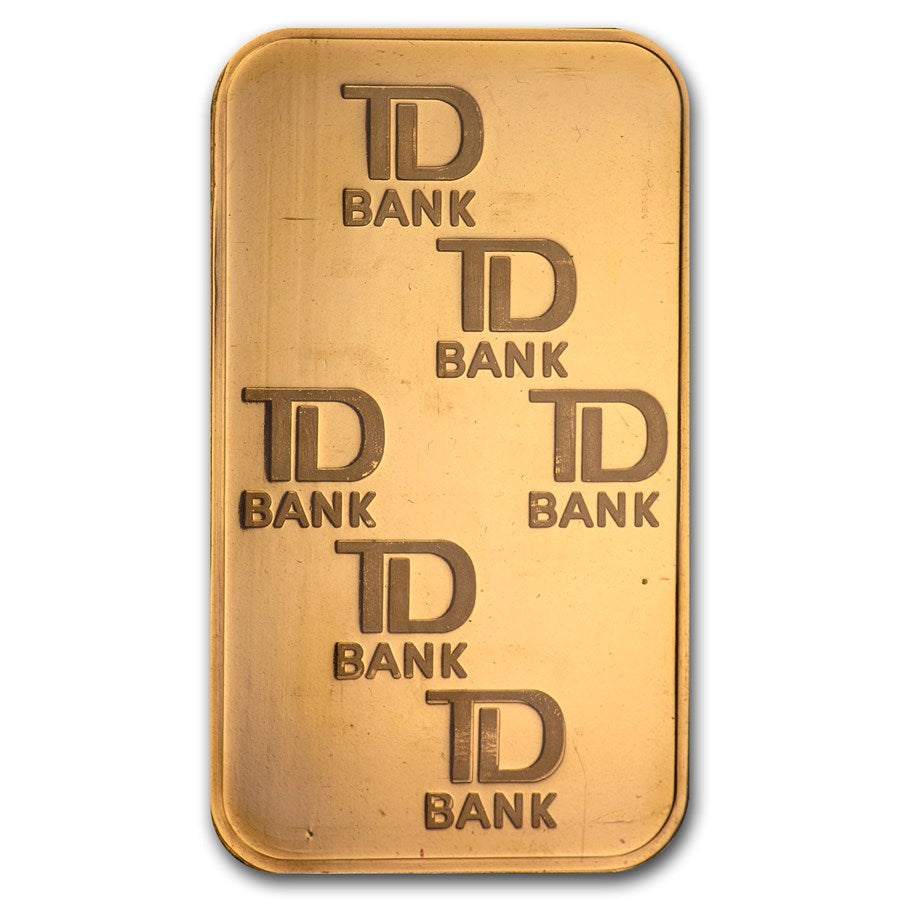 Gold Johnson Matthey 1 oz Bar Bullion