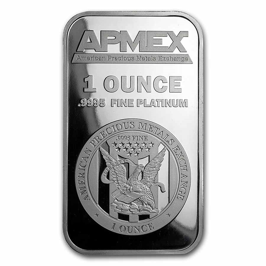 Platinum Apmex 1 oz Bar Bullion