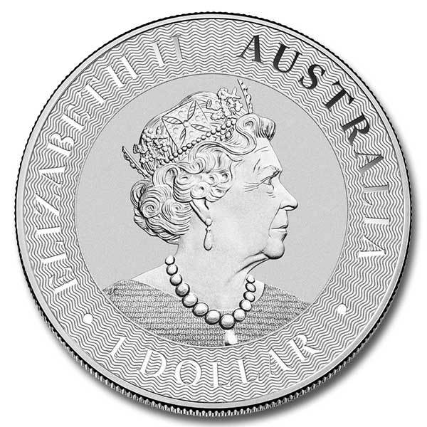 Silver Australian Kangaroo 1 oz Coin (Random Year, BU)