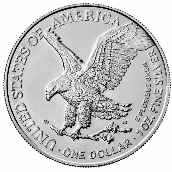 Silver American Eagle 1 oz Coin (Random Year, BU)