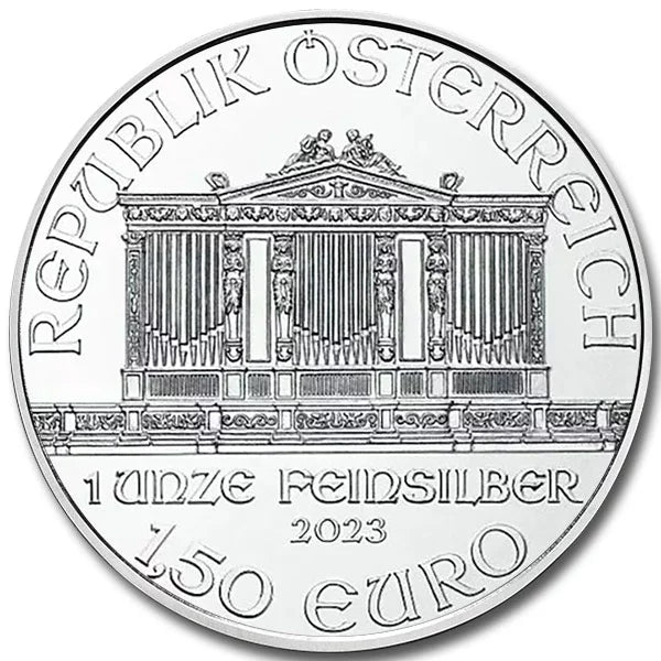 Silver Austria Philharmonic 1 oz Coin (Random Year, BU)