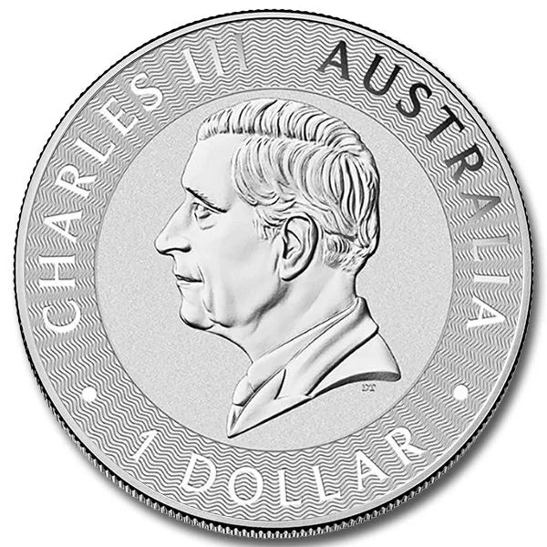 Silver Australian Kangaroo 1 oz Coin (Random Year, BU)