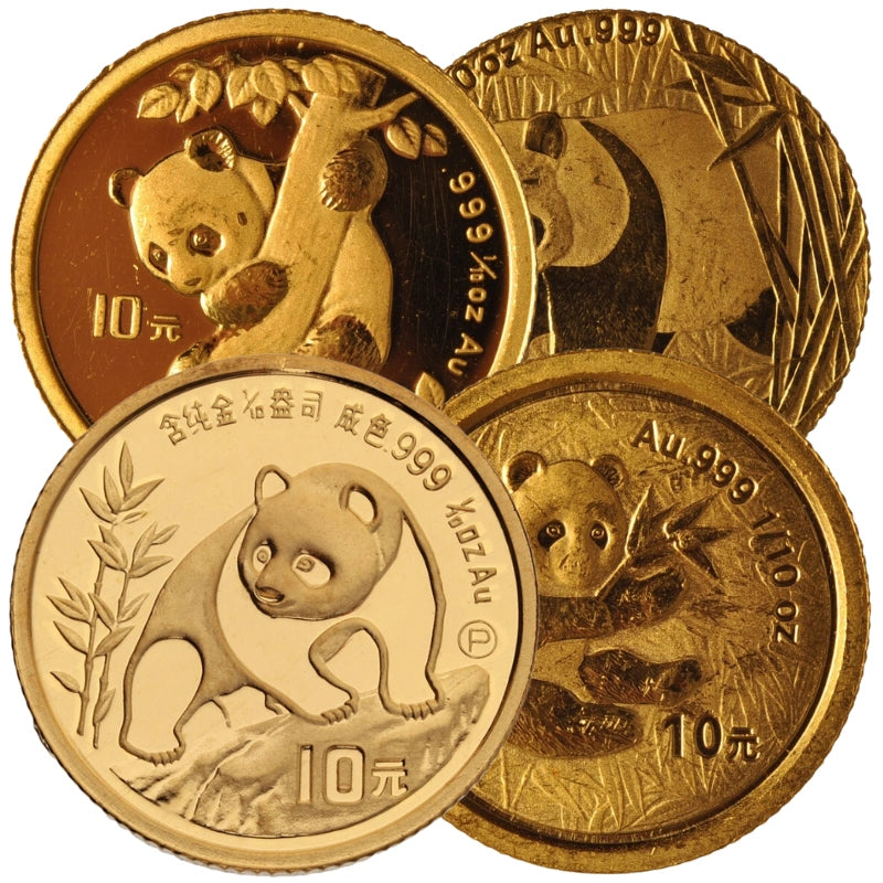 Gold Chinese Panda 1 oz Coin (Random Year, BU)