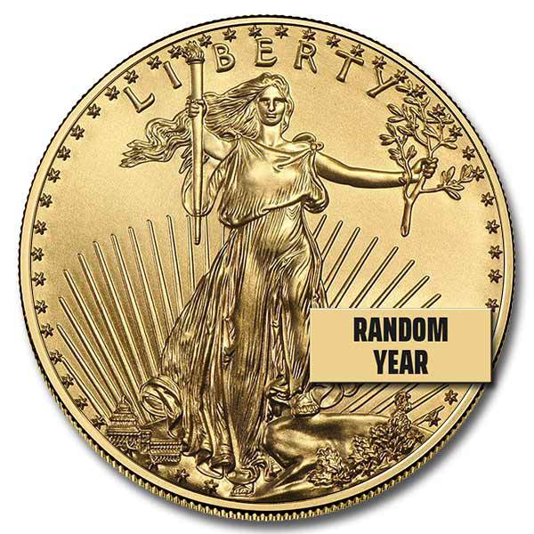 Gold American Eagle 1 oz Coin (Random Year, BU)