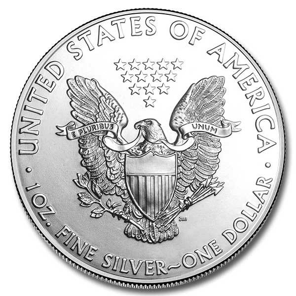 Silver American Eagle 1 oz Coin (Random Year, BU)