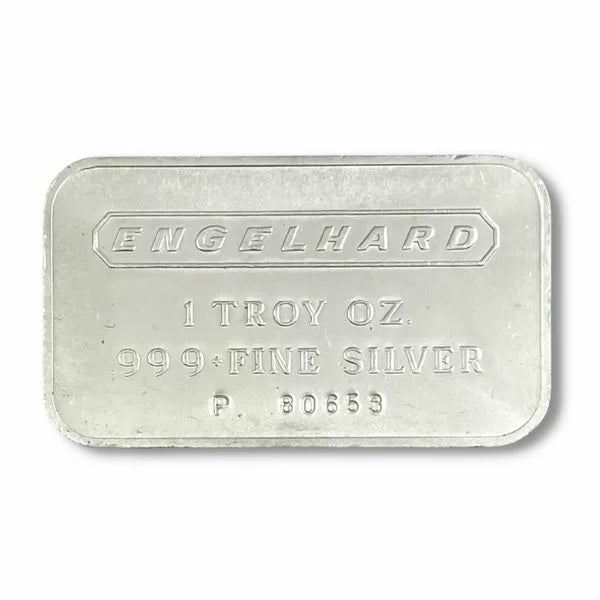 Silver Engelhard 1 oz Silver Bar Bullion (Secondary Market)