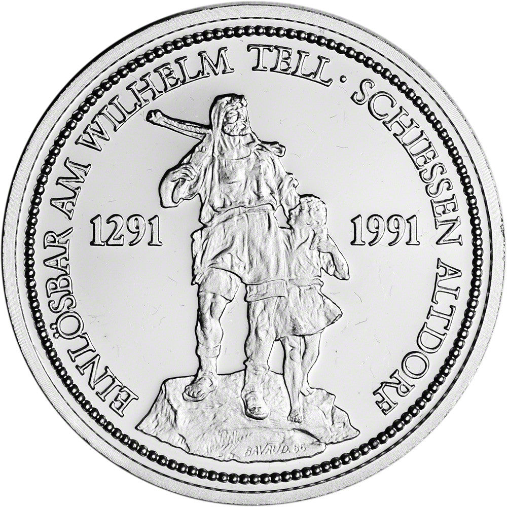 Platinum Shooting Thaler 1oz Coin (Random Year, BU)