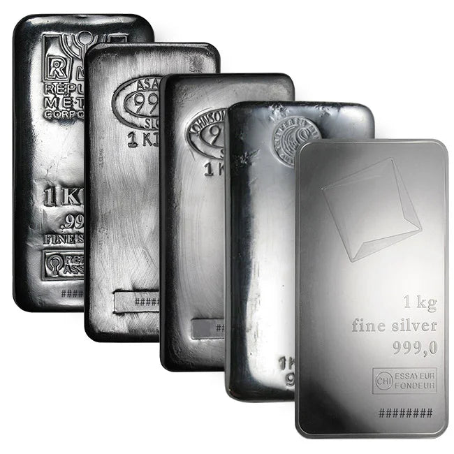 Silver 1 Kilo Bar Bullion (Secondary Market)